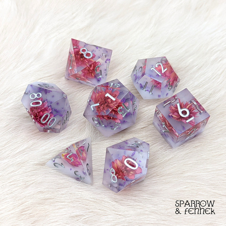 Poly Crystal Bloom Dice Set
