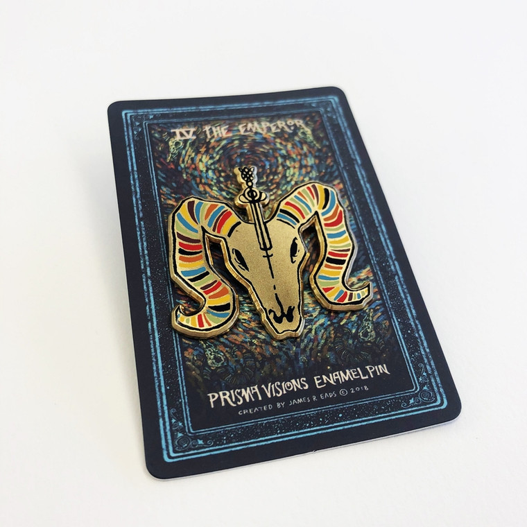 The Emperor Tarot Enamel Pin