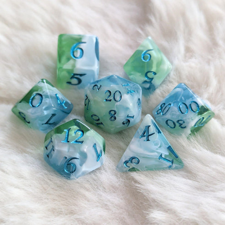 Poly Tidecaller 7pc Dice Set