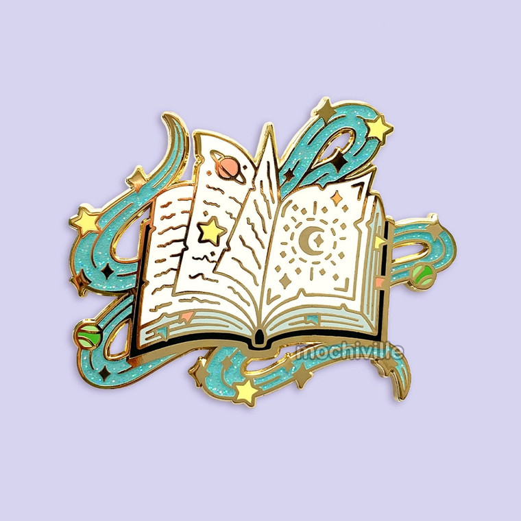 Grand Cosmic Spellbook Enamel Pin