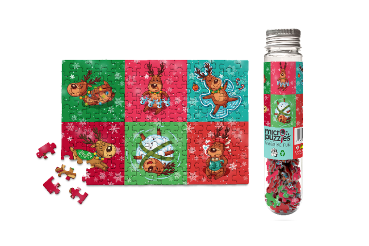 150 Pc Holidays Reindeer Games Mini Puzzle