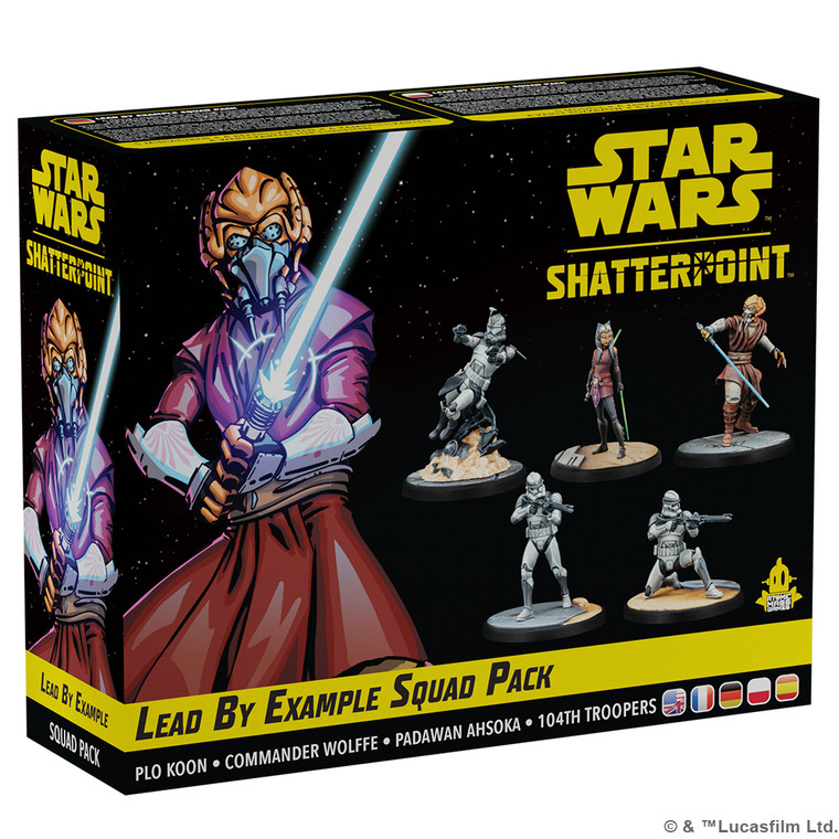Star Wars Shatterpoint Lead by Example Plo Koon Squad Pack