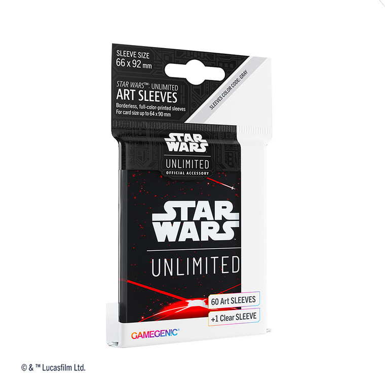 60ct Sleeves Space Red Star Wars Unlimited