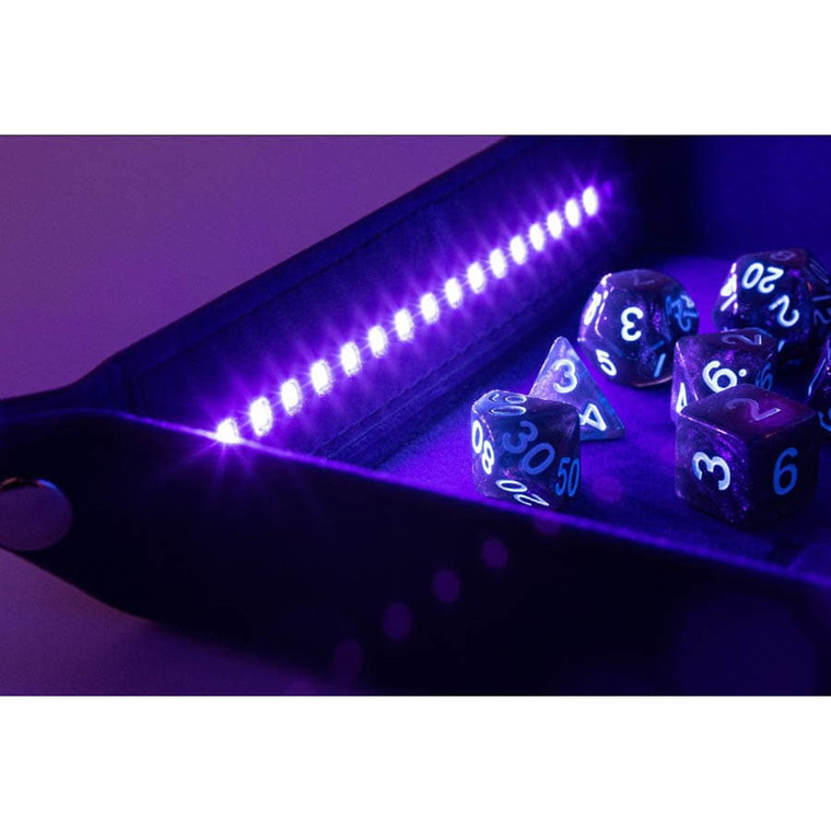 Blacklight Dice Tray w/ Black D20