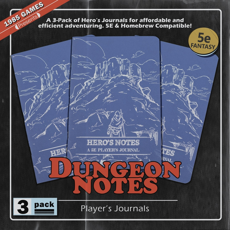 Dungeon Notes Blue