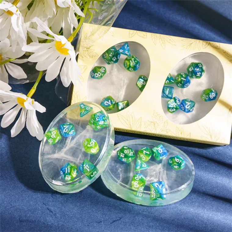 Soap with Mini Dice Inside (Lemon Scented) Blue & Green