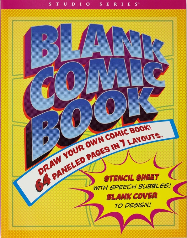 Blank Comic Book(Stencil Included)