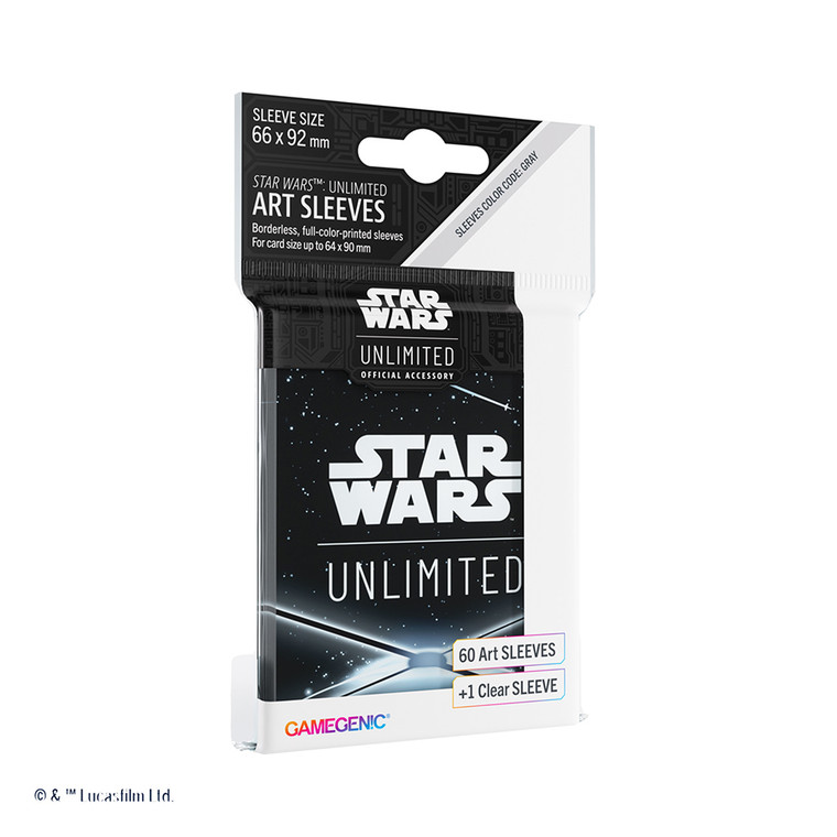 60ct Sleeves Card Back Black Star Wars Unlimited