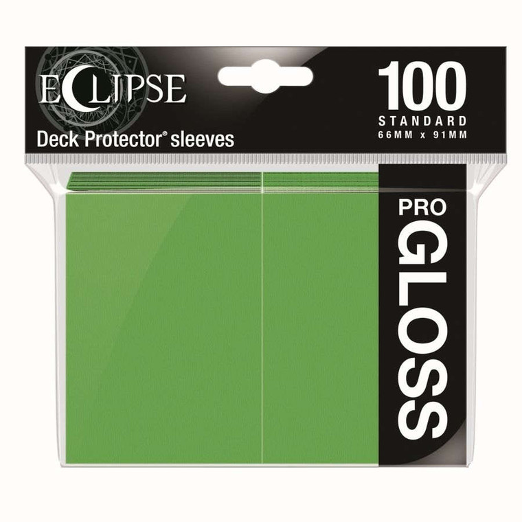 100ct Pro-Gloss Lime Green Eclipse Deck Protectors