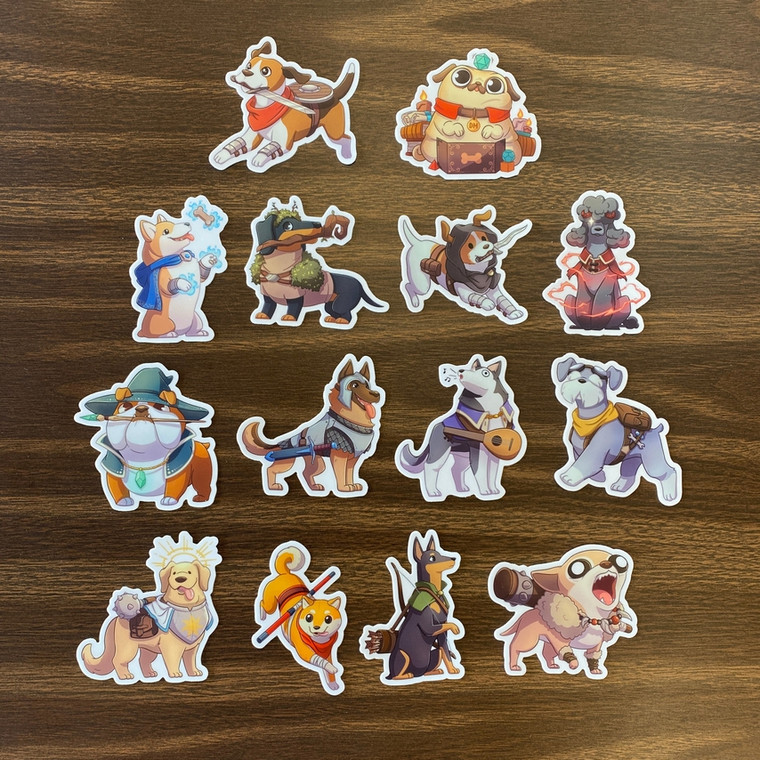 D&D Dog Sticker