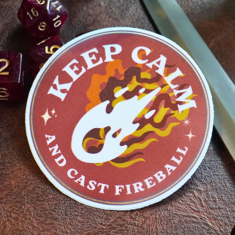 D&D Keep Calm Sticker