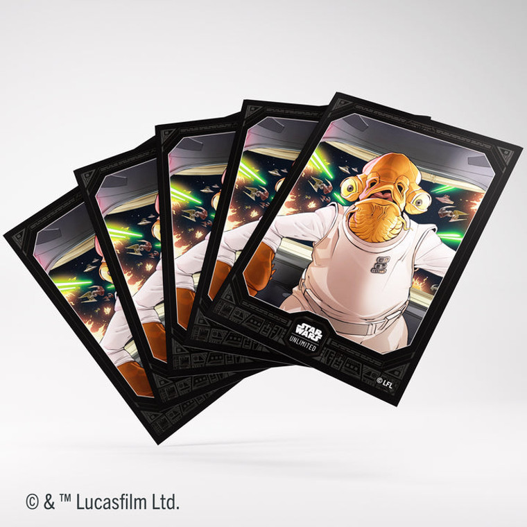 60ct Sleeves Admiral Ackbar Star Wars Unlimited