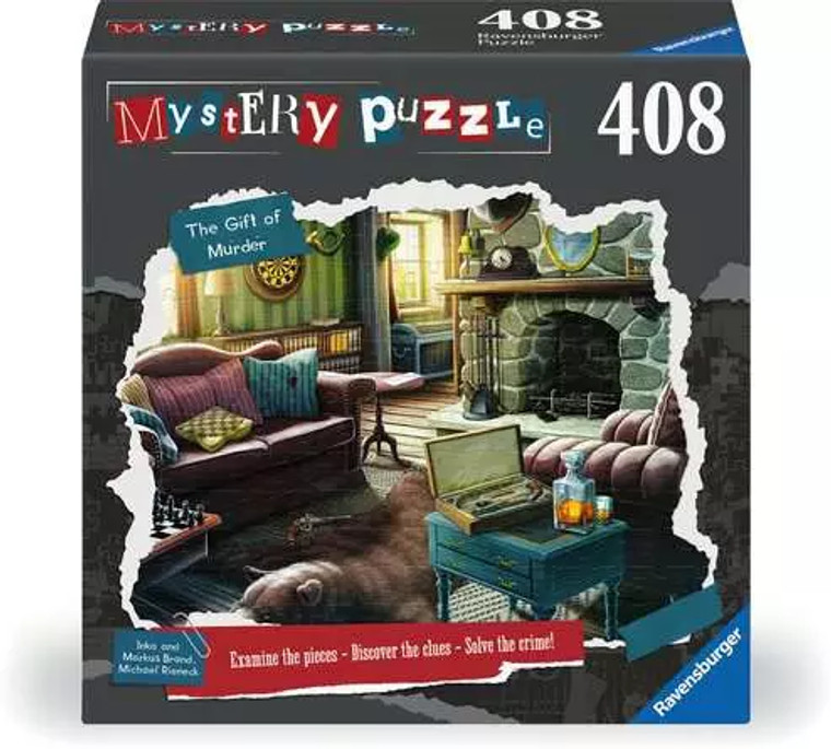 408pc The Gift of Murder Mystery Puzzle