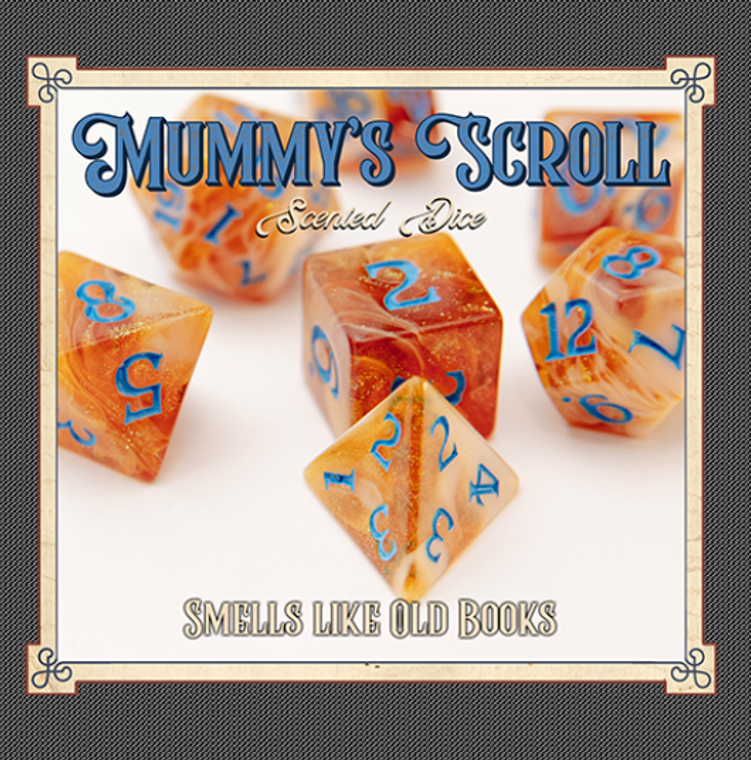 Mummy's Scroll Scented Dice