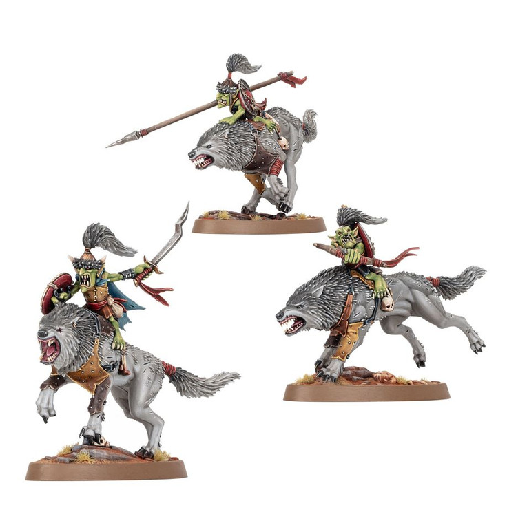 Warhammer Age of Sigmar Gloomspite Gitz: Snarlboss and Wolfgit Retinue