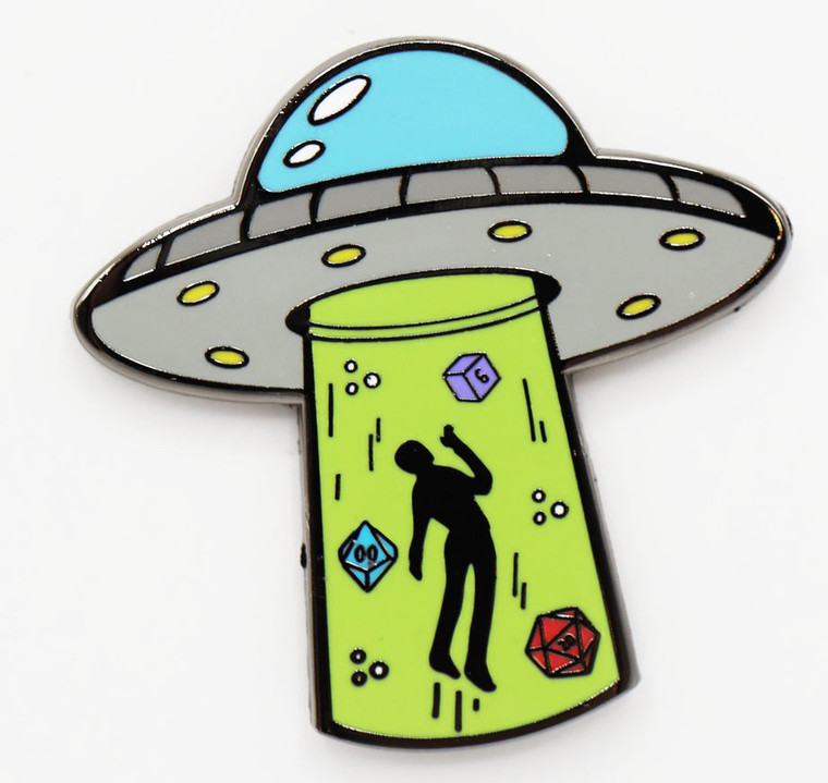 Dice Abduction Enamel Pin