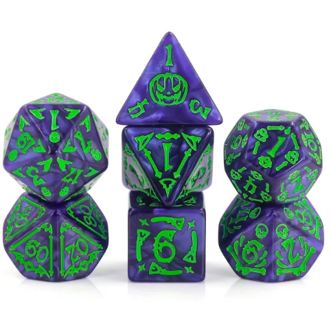 Halloween Wizard Dice Poly 7ct