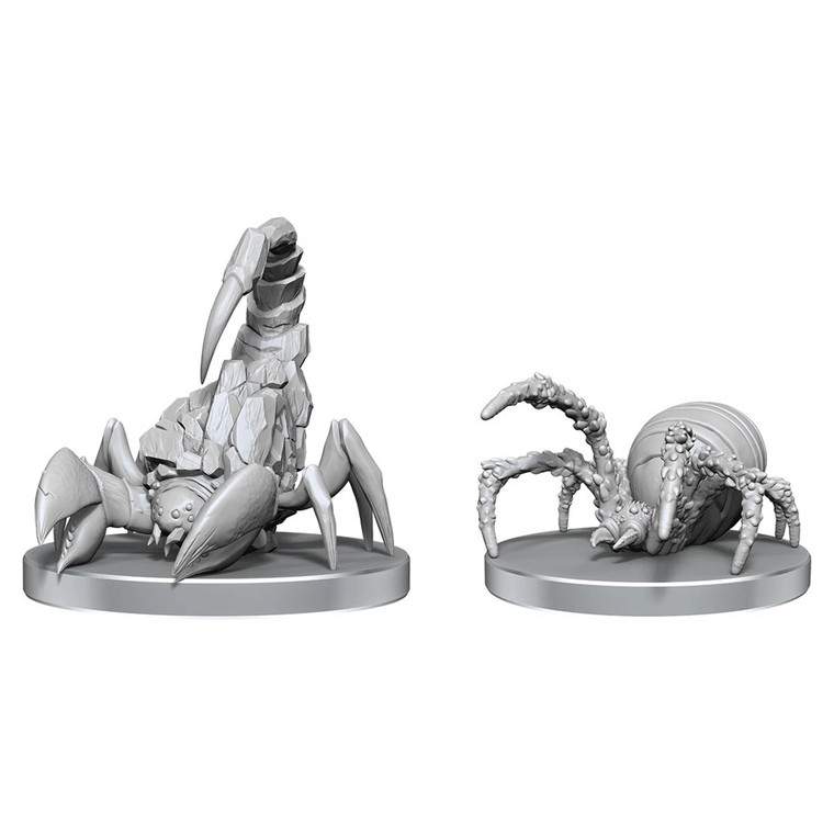 Unpainted NPC Cave Scorpion & Hunting Spider NM 97588