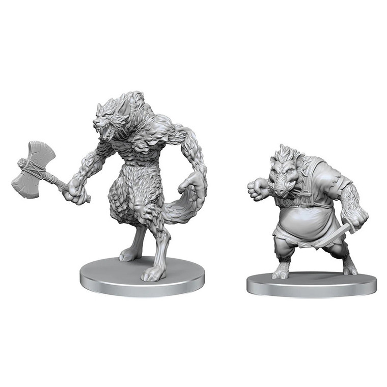 Unpainted NPC Werewolf & Wereboar NM 97583