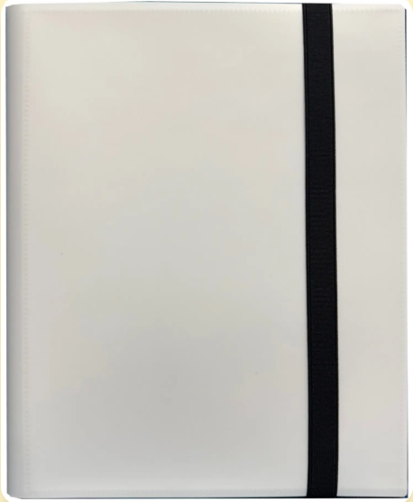 Generic 9-Pocket White Binder with Strap