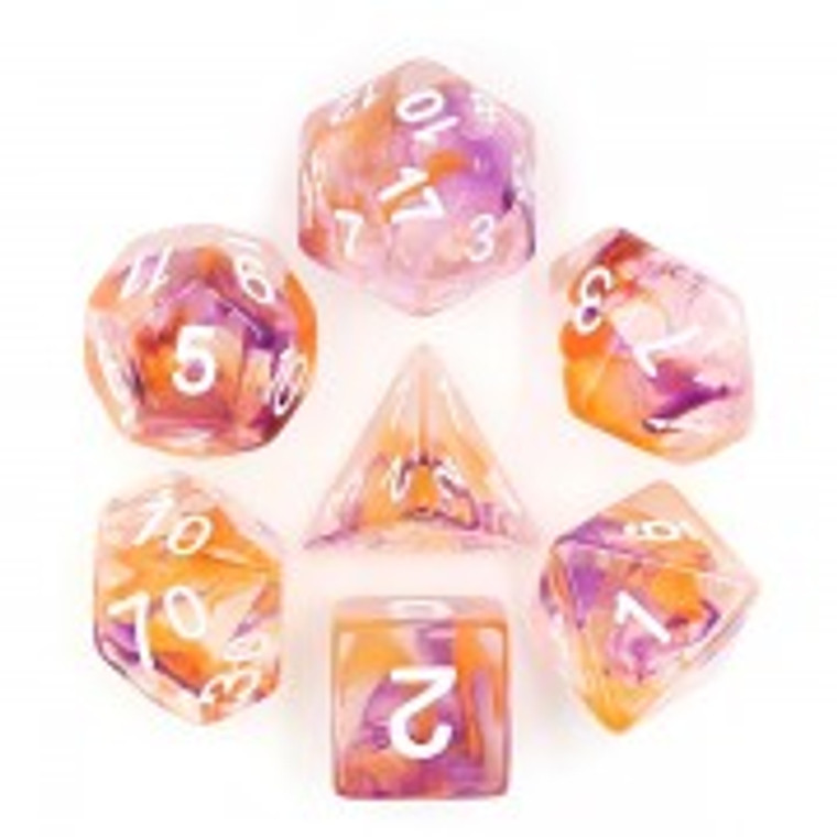 RCG Poly Purple Orange Pearl Swirl (White)