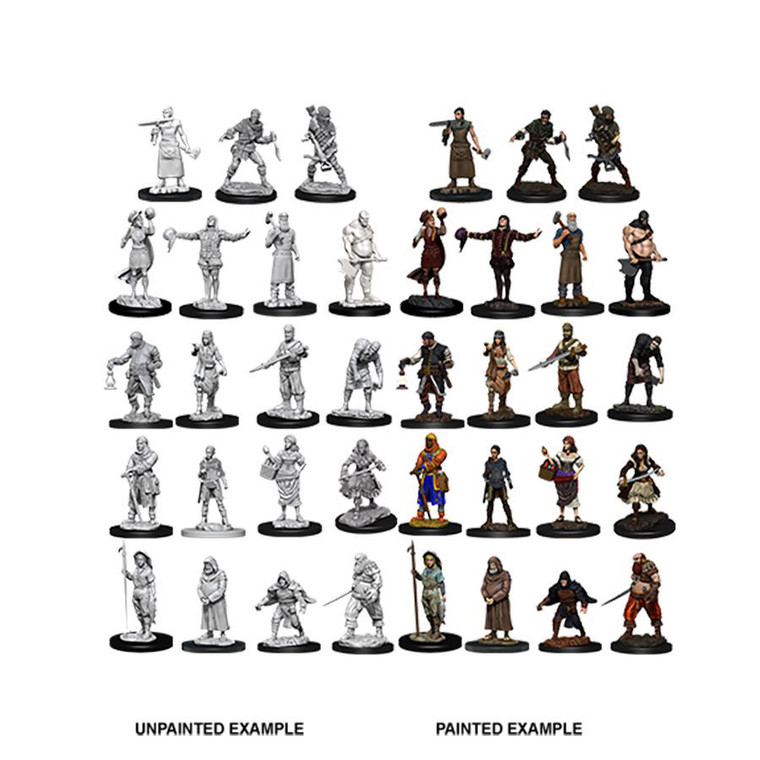 Unpainted Set Townspeople & Accessories DC 73698