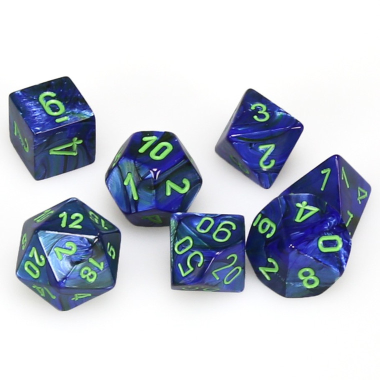 CHX Polyhedral Lustrous Dark Blue w/ Green 27496