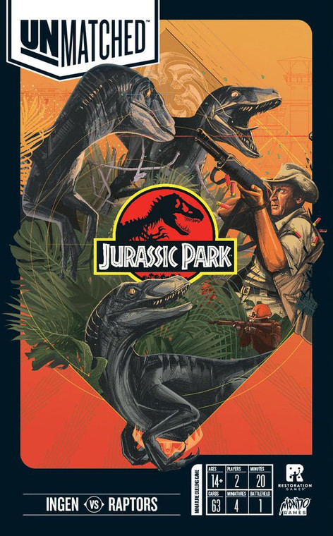 Unmatched Jurassic Park Ingen vs Raptors