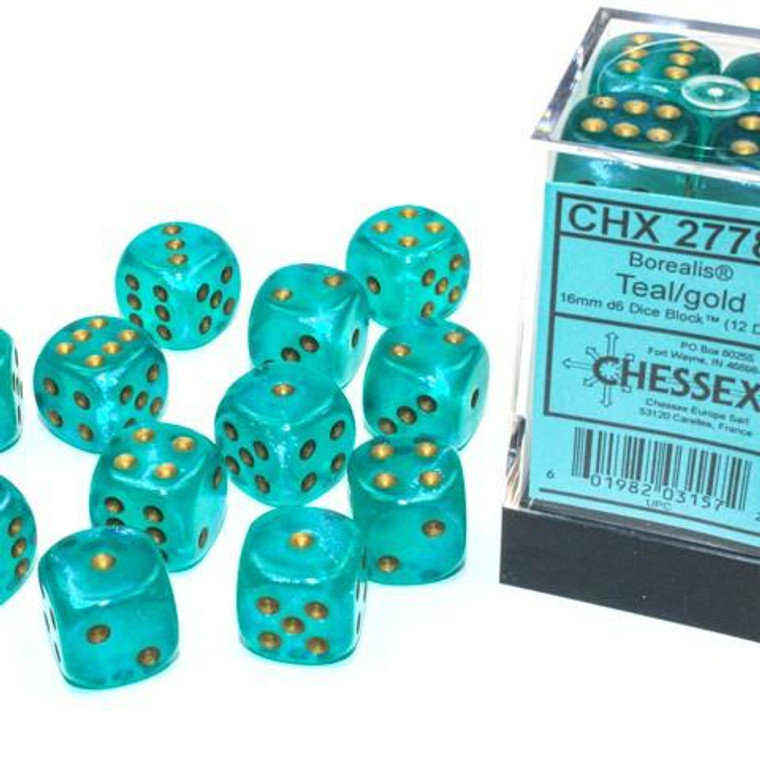 CHX D6 16mm 12 Teal w/ Gold 27785