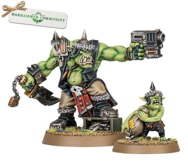Warhammer Commemorative Series Gorzag Gitstompa and Nikkit - Red
