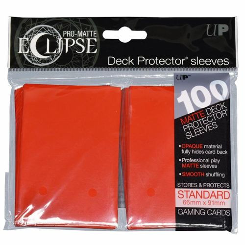 100ct Pro-Matte Red Eclipse Deck Protectors