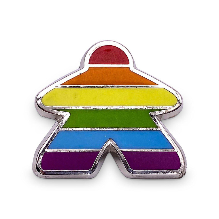 Enamel Pin - Meeple Rainbow