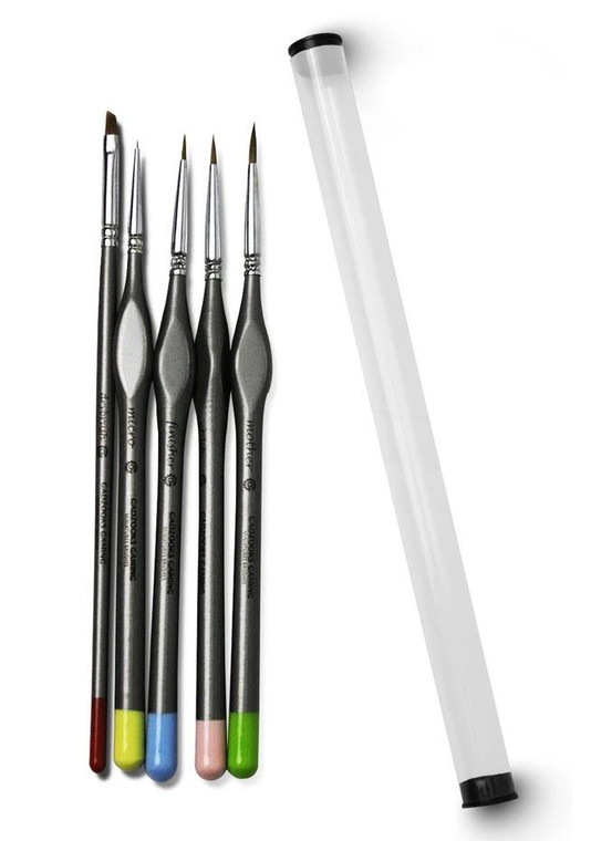 5pc Kolinsky Hobby Brush Starter Set