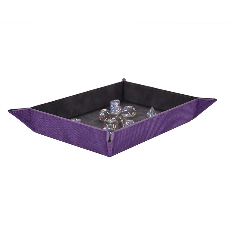 Suede Dice Tray Amethyst