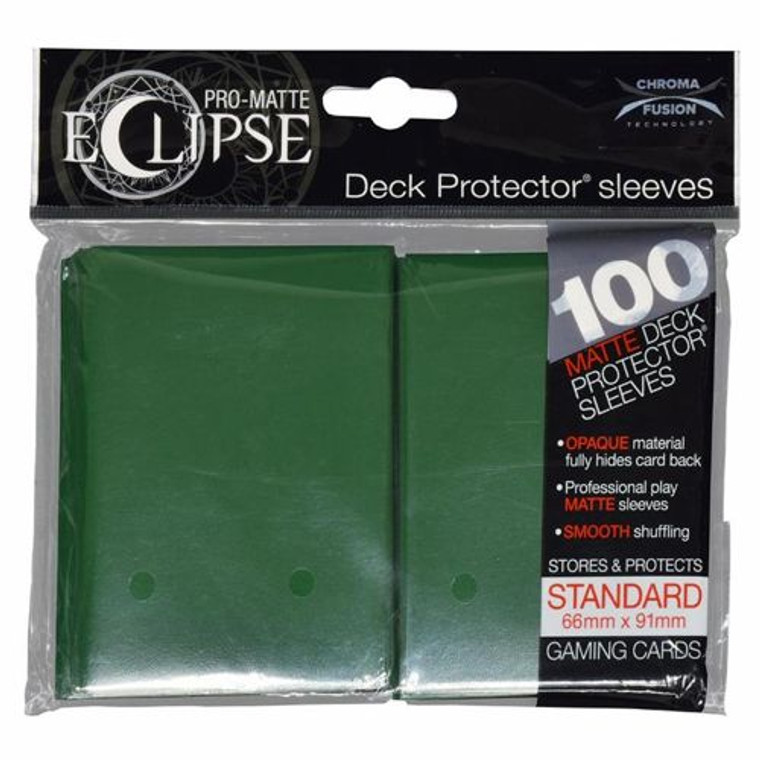 100ct Pro-Matte Dark Green Eclipse Deck Protectors