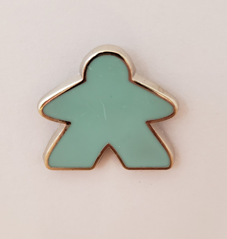 Enamel Pin - Meeple Teal