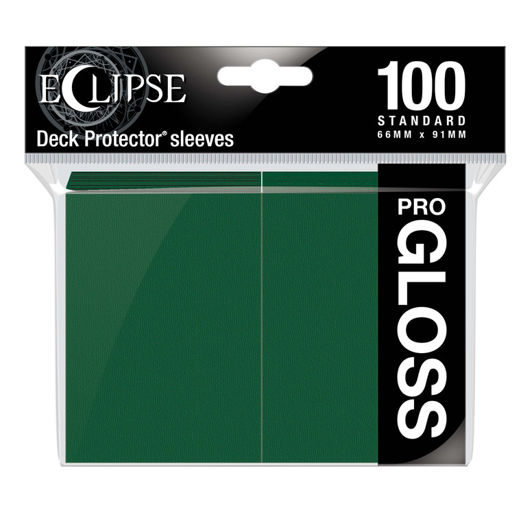 100ct Pro-Gloss Forest Green Eclipse Deck Protectors