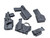 Police Belt Kit all accessories and Level 2 holster for handgun, pistol mags, rifle mags, handcuff carriers, and taser holster