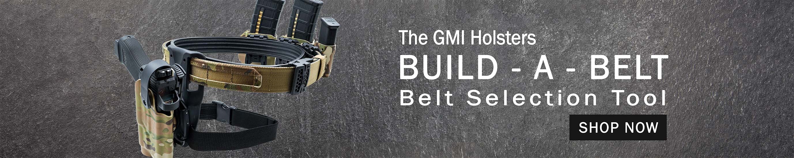 MOLLE Battle Belt or Duty Belt with Holster and Magazine Carriers Custom Selection Tool GMI Holsters