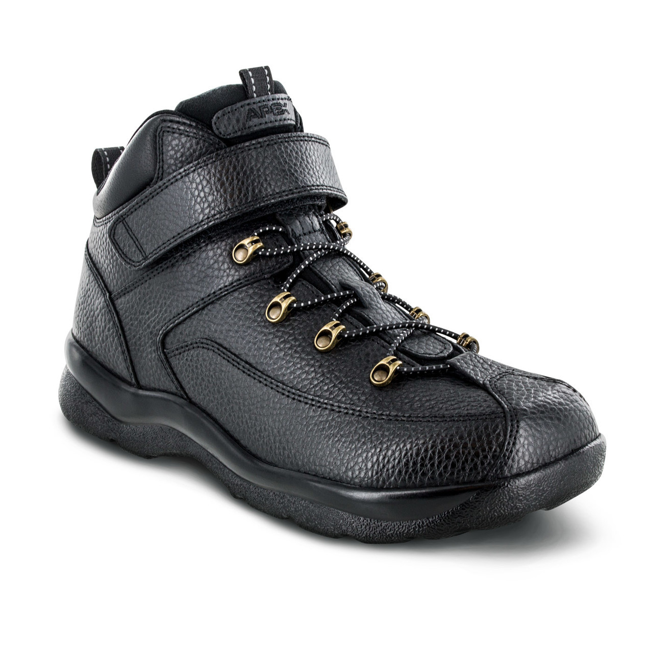 Apex Men's Hiking Boot Black Full Grain Leather Black Size 11 M