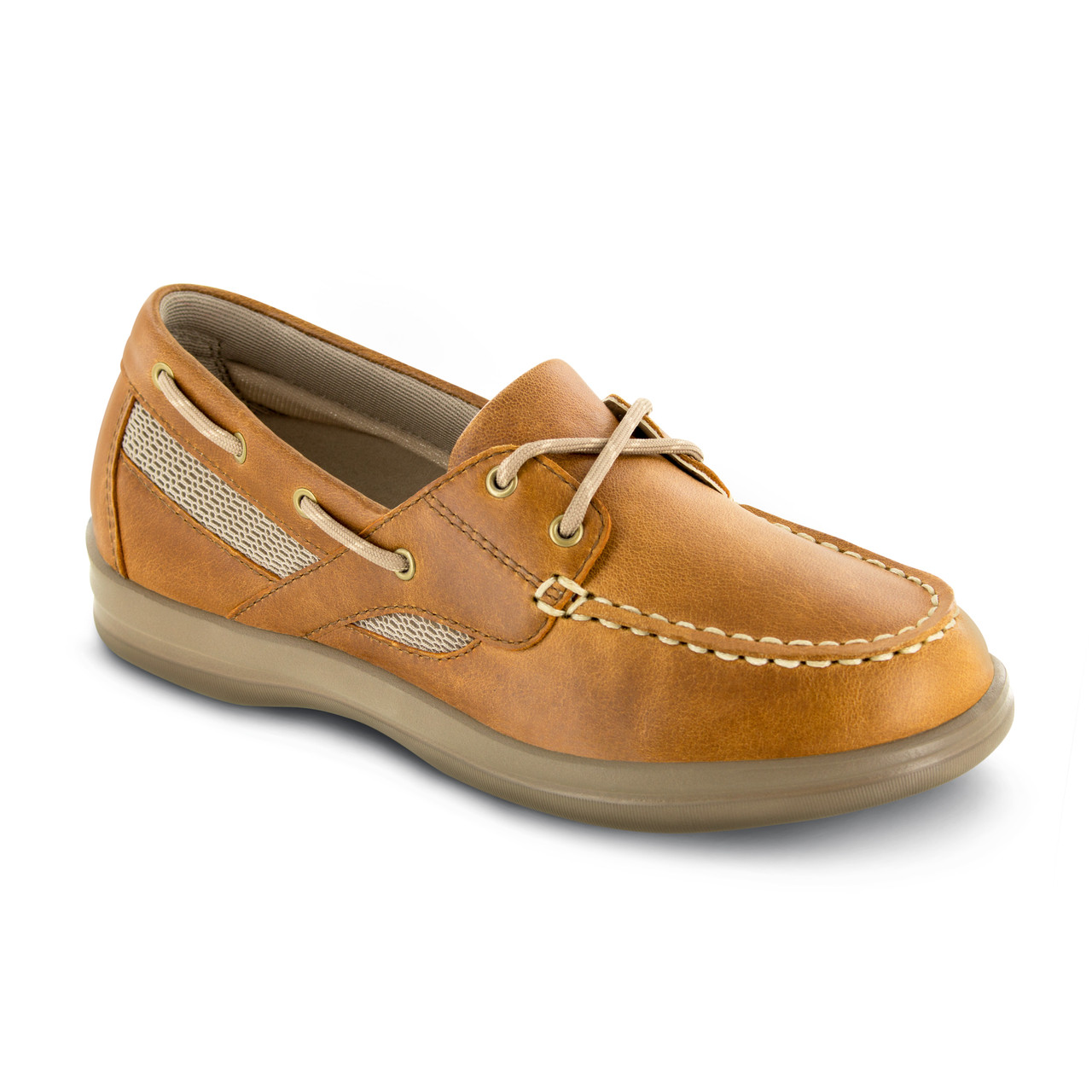 light tan boat shoes