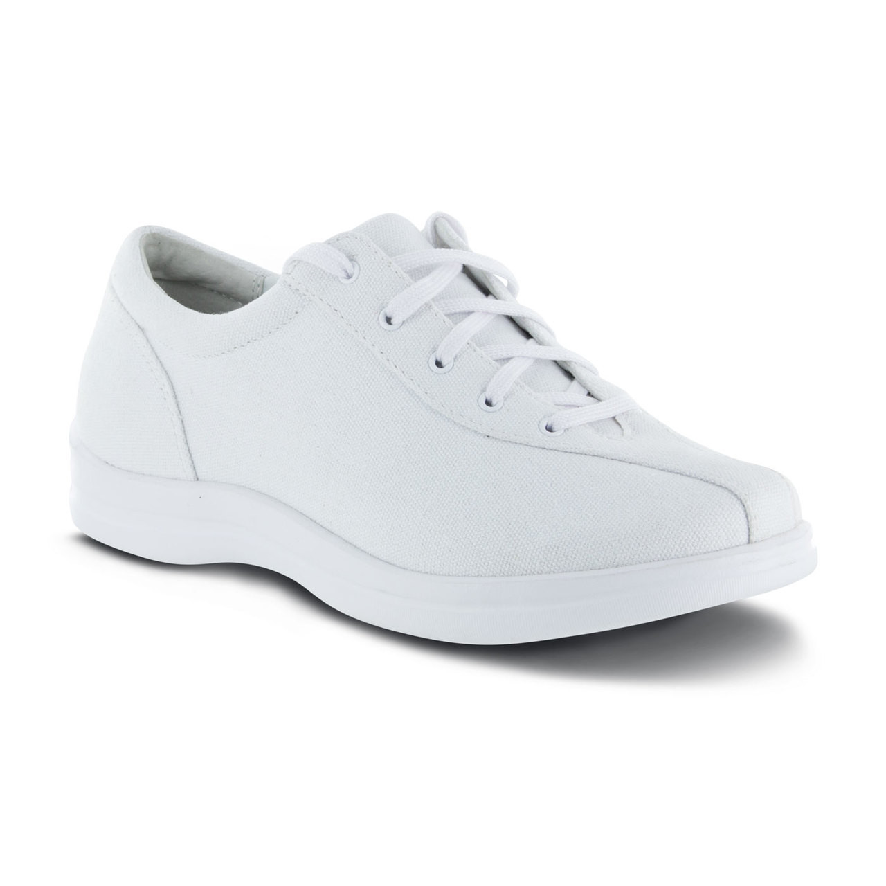 white canvas tennis shoes