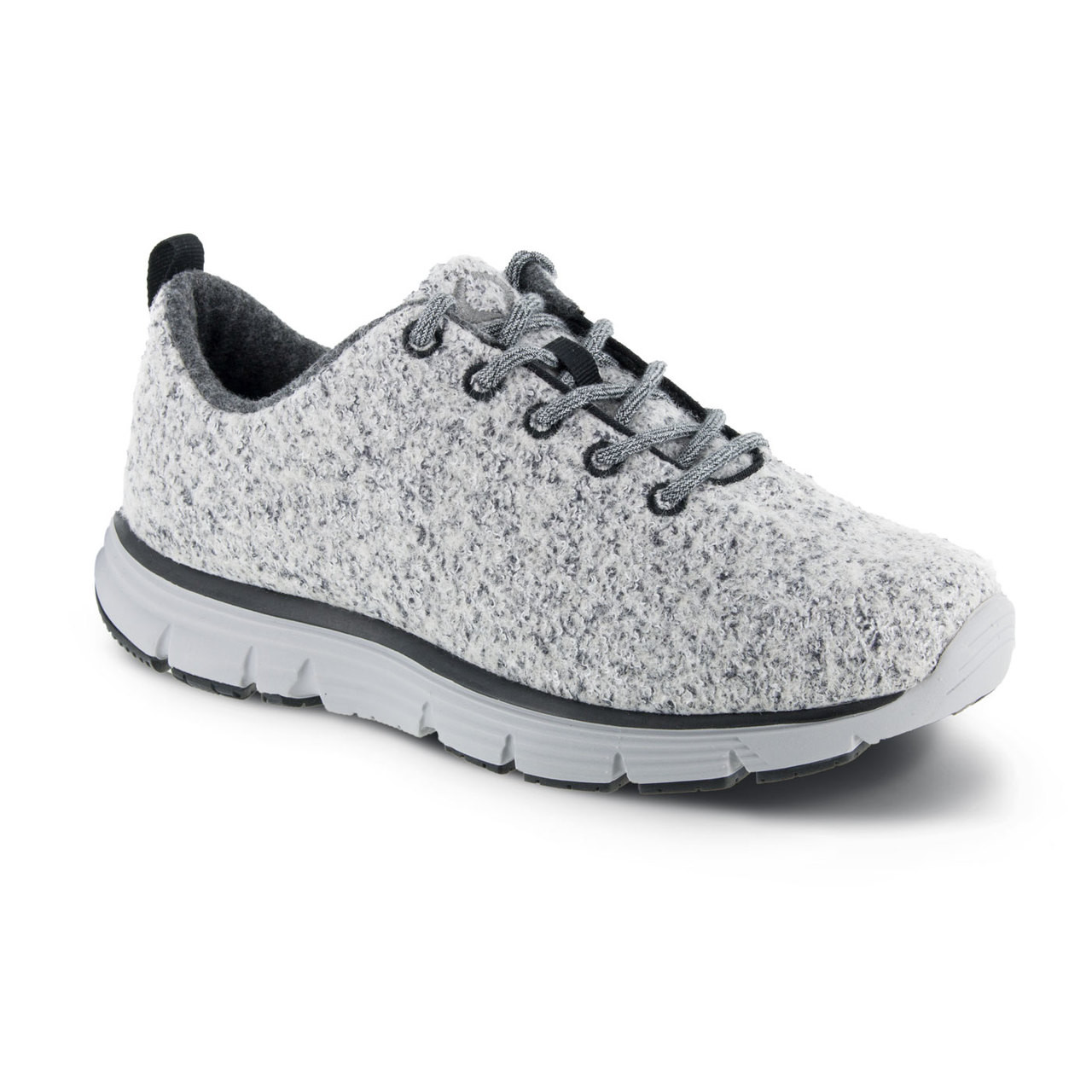 grey wool shoes