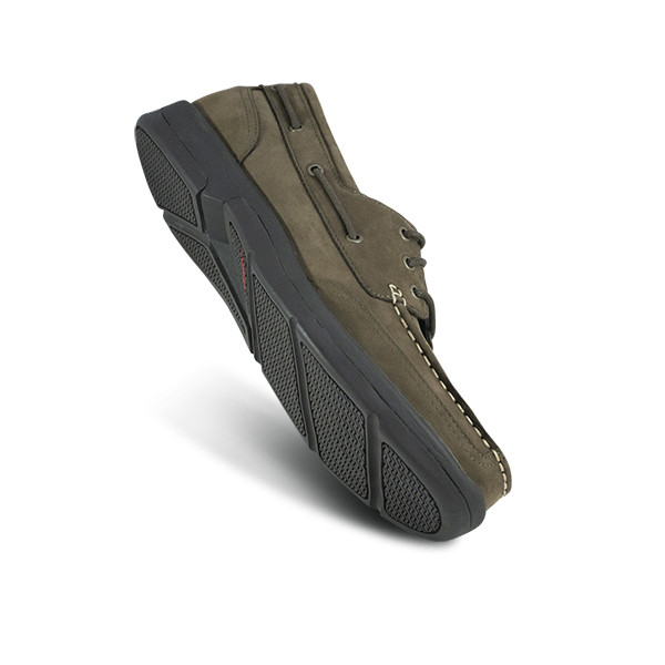APEX Men's Orthopedic Boat Shoe - Dark 