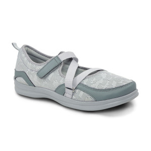  Women's Orthopedic Mesh Mary Jane Casual Shoe - Grey