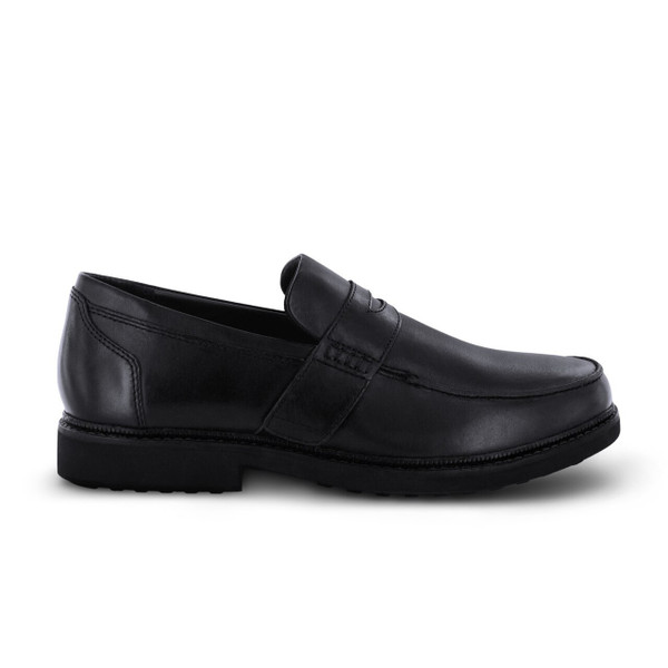 Apex Mens Lexington Strap Loafer Black Sneaker