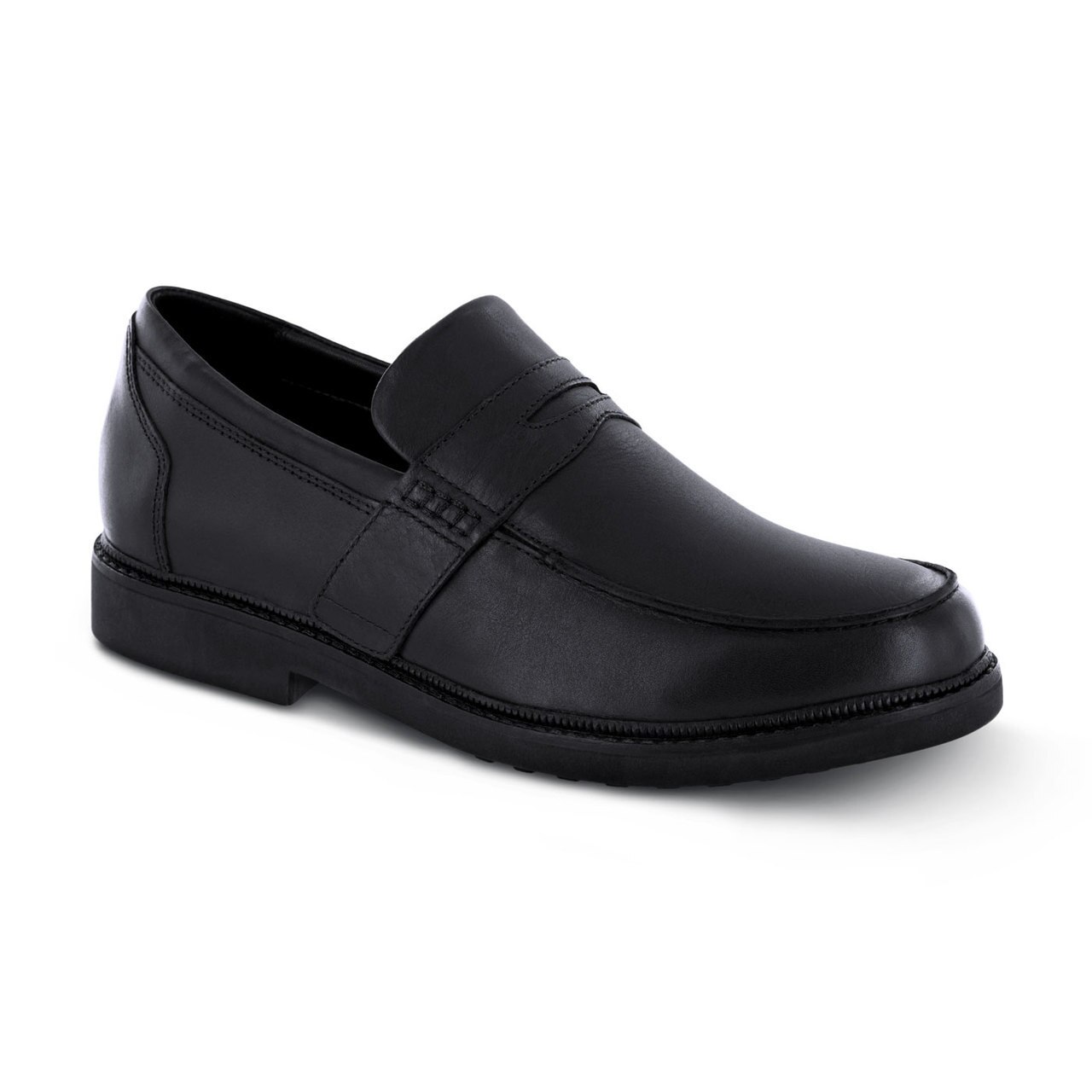 APEX Men's Lexington Strap Loafer - Black