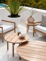 Four outdoor coffee tables