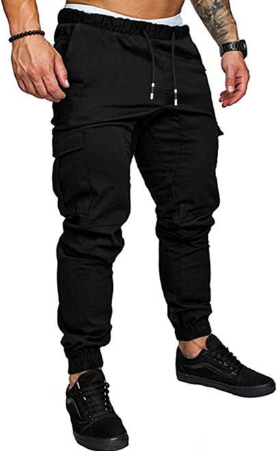 Mens Fashion Joggers  Pants - Cotton Cargo Pants Sweatpants Trousers Mens Long Pants