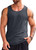  Men's Ribbed Tank Tops 2 Pack Knit less Workout T Shirt Muscle Gym Fitness Tee